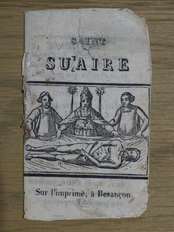 Saint Suaire sur l'imprimé à Besançon