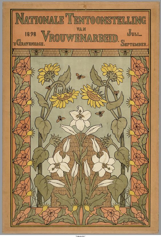 Affiche voor de Nationale tentoonstelling van vrouwenarbeid, 1898