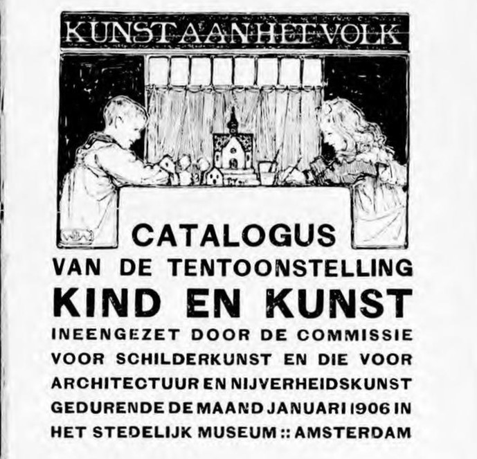 Omslag van een boek waarop twee kinderen zijn afgebeeld die aan weerszijden van een tafel zitten. De een schrijft of tekent en de ander bouwt.